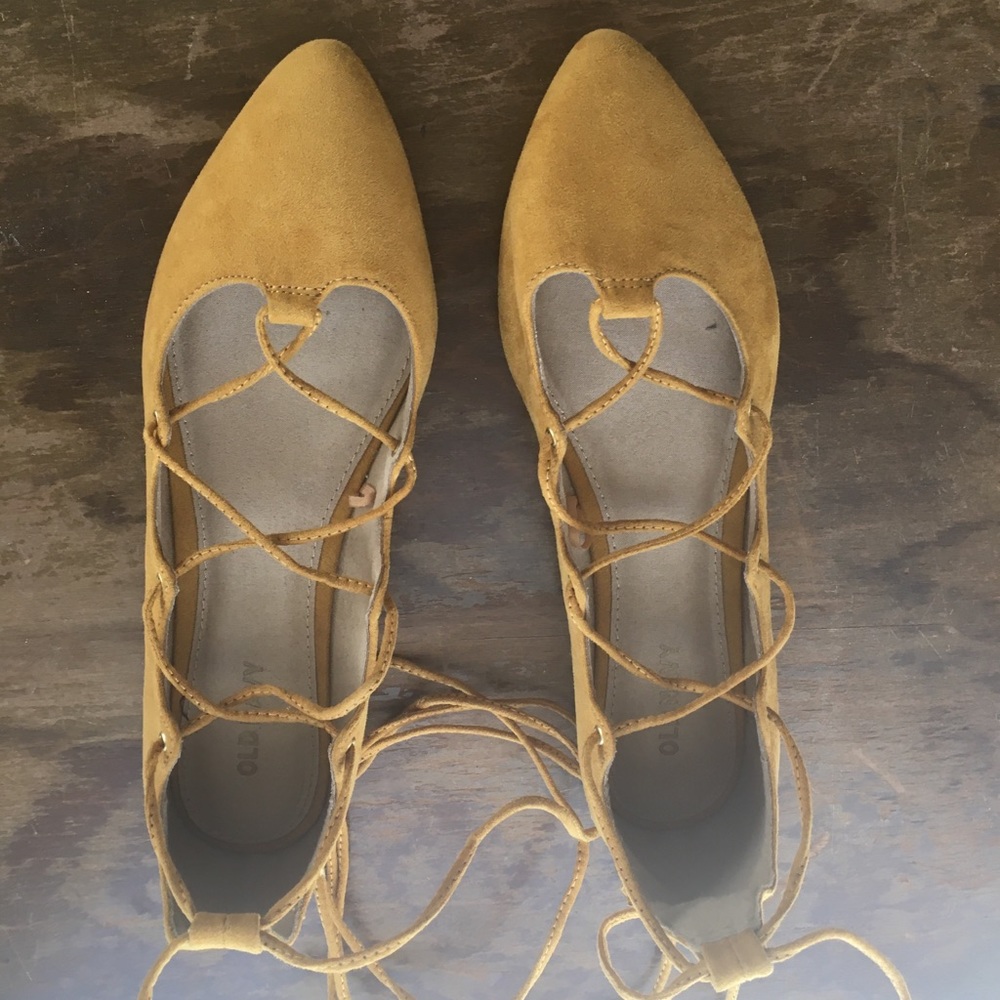 Lace up flats
